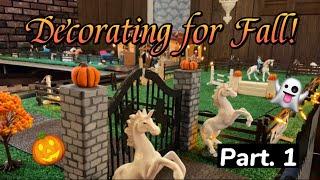  Decorating my Stable for Fall/Halloween!  ( part. 1 )  #schleichhorses