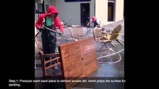 How To Refinish Exterior Teak Furniture with Penofin