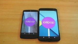 Android 5.1 Lollipop - Nexus 6 vs Nexus 5 Apps Opening Speed Test HD