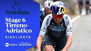 BIG WIN IN FRONTIGNANO! | Men's Stage 6 Tirreno-Adriatico 2025 Race Highlights | TNT Sports Cycling