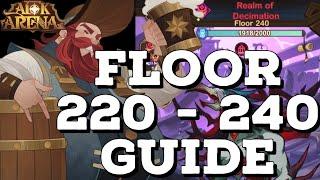 F2P TEMPORAL RIFT FLOORS 220-240 GUIDE [MICHAEL - AFK ARENA]