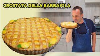 CROSTATA DELLA BABBAIOLA NAPOLETANA CON FROLLA E CREMA A LIMONE. CORSO DI PASTICCERIA