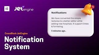 Internal Notification System | JetEngine | Wordpress | Elementor