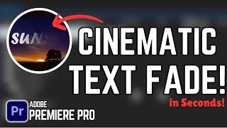 How to Create a Cinematic Text Fade Transition in Premiere Pro (2025 Tutorial!)