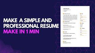 How To Make Resume From Phone ? Make Professional Resume In 2 Min | Android TechTips