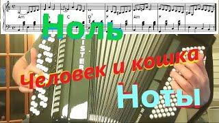 Ноль - Человек и кошка - кавер, разбор, ноты