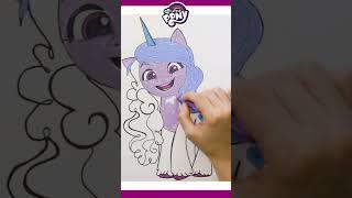 Izzy MoonBow Unicorn Speed Drawing️ My Little Pony: Make Your Mark #shorts #mlp #cartoon #magic