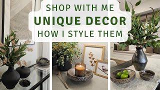 Unique Décor Shopping | See What I Bought & Styled