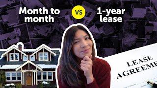 Key differences between month-to-month and a one-year lease agreement