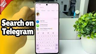 How to search on telegram for channel/group/people 2024