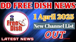 DD Free Dish 1st April 2025 Channel List Out  @SonyPAL @zeeanmolchannel @ColorsRishtey1