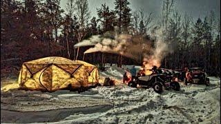 We Camp Outside in -28c Weather With SXS Blog And Cleetus