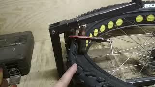 Как разбортировать бескамерную покрышку Fatbike