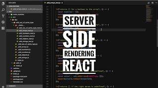 Server side rendering React