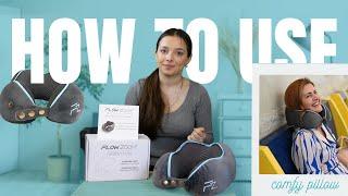 How to use the FLOWZOOM COMFY Travel Pillow