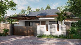 Sketchup House Design 9 (10x20 meter) + Enscape Rendering