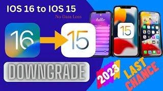 How To Downgrade iOS 16 to iOS 15 UNSIGNED (Without losing data) (No Blobs) (Full Tutorial)