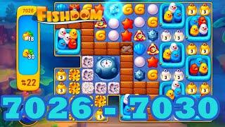 Fishdom Level 7026 - 7030 HD Walkthrough | 3 match puzzle | gameplay | android | 7027 | 7028 | 7029