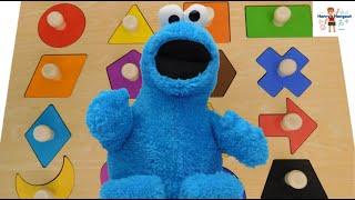 Cookie Monster Shapes & Colors, Sesame Street Educational Preschool Shapes Video, Kindergarten Video