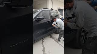 Tata Harrier door Repair #car #viralshorts #shorts #shots #shortsfeed #automobile #carpainting #tata