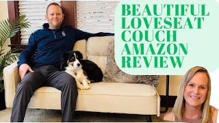 Beautiful modern loveseat couch from Amazon furniture review SUBSCRIBE!