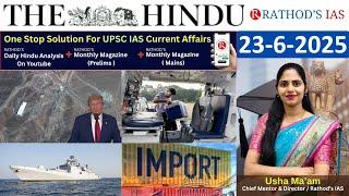 22 & 23 -6-2025 | The Hindu Analysis In English for UPSC | Daily current affairs | The Hindu #upsc