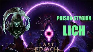 Last Epoch - 1.1 Stygian Poison Lich Build Guide / 600+ corruption, Easy to setup