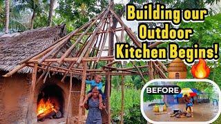 We’re Finally Building Our Outdoor Kitchen!Dream Home Journey & Cooking for Our Workers