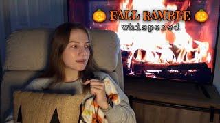 Lofi ASMR  Cozy Fall Rambles (Whisper)