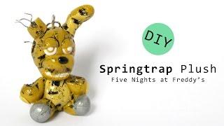 Five Nights at Freddy's 3 Springtrap Plush Polymer Clay Tutorial