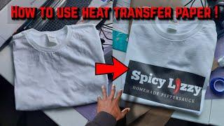 How to print avery heat transfer paper with an inkjet printer and heat press !