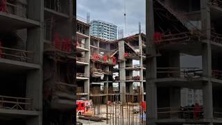 The Building Gave Up — Disaster Caught on Camera! ‍️ #fail #construction #buildingcollapse