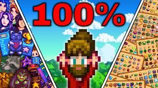 I Played 100% of Stardew Valley AS A BRAND NEW PLAYER