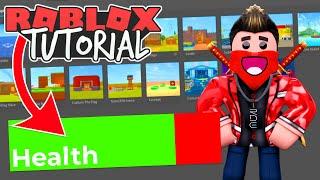 How to make a Custom Health Bar/Gui in Roblox Studio!