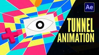 Colorful Tunnel Animation In AFTER EFFECTS | Tutorial