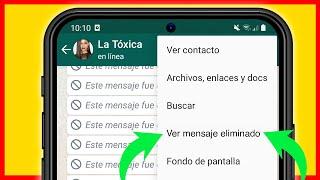 Cómo LEER LOS MENSAJES ELIMINADOS DE WHATSAPP 2024 ▷ Sin aplicaciones