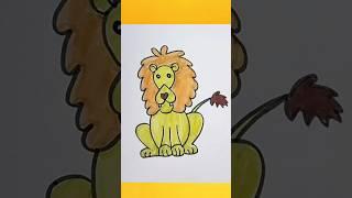 How to draw a Lion sketch