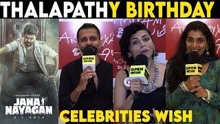 Celebrities Wishes to Thalapathy Vijay  51 | Singers Maalavika  Ranjith Lisha , rahul | Jana Nayagan