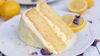 Homemade Lemon Cake Recipe / Lemon Cream Frosting 