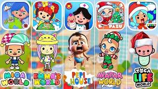 New Baby  Pepi House vs Emma's World vs Toca Boca vs Miga World vs Avatar World