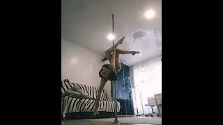 Шпагат Либелула #poledance #poledancer #split