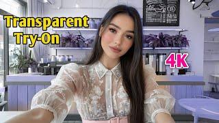 [4K] New Transparent Try On Haul | Try On Lingerie | Angel New Try On Haul See Everything 4k