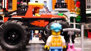 Lego Monster Truck vs E-Scooter