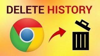 How to delete Google Chrome history