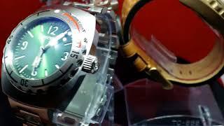 Vostok Amphibia 1967 Bronze + Green + Blue 196500 190B03 190B04 50th and 75th Anniversary Meranom