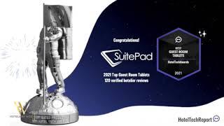 Suite Pad awarded best guest room tablet 2021 at HotelTechAwards