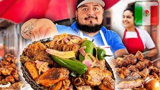 Viajé 6 HORAS por los TACOS Más Famosos  Birria & Parrillada + Tour Enorme de Comida Mexicana