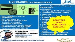 DEFECT CONTROL ( SHRINKAGE POROSITY & GAS POROSITY )