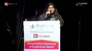 A beautiful speech by Anwesha at the Convocation Ceremony of Euphoria GenX