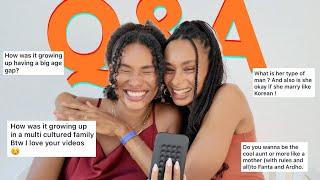 Biracial Sisters Q&A - big age gap, ideal type, growing up in a multicultural family, fights...?